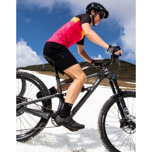 MTB Lady Shirt Radtrikot Damen kurzarm pink/schwarz (E22-4700)