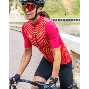 New Antwerp 1920 Radtrikot Damen kurzarm pink (E22-4150)