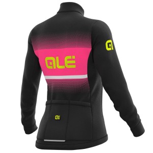 Alé BLEND LADY Radtrikot Damen langarm schwarz/neonpink