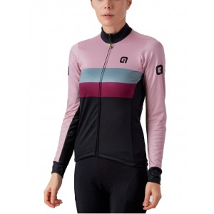 ALE CHAOS Retro Radtrikot Damen langarm schwarz/rosa ALE CHAOS Retro Radtrikot Damen langarm schwarz/rosa