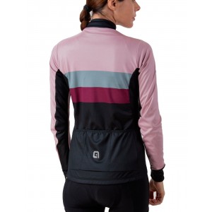 ALE CHAOS Retro Radtrikot Damen langarm schwarz/rosa ALE CHAOS Retro Radtrikot Damen langarm schwarz/rosa