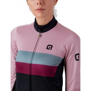 ALE CHAOS Retro Radtrikot Damen langarm schwarz/rosa ALE CHAOS Retro Radtrikot Damen langarm schwarz/rosa