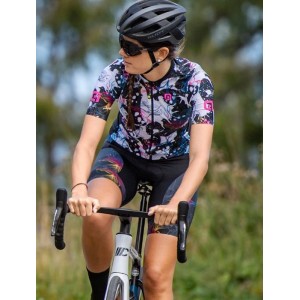 ALE CHIOS LADY Radtrikot Damen kurzarm weiß