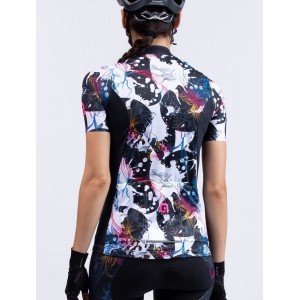 ALE CHIOS LADY Radtrikot Damen kurzarm weiß