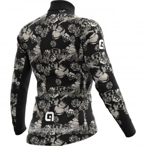 ALE LAS VEGAS Damen Radtrikot langarm schwarz