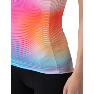 ALE ONDA LADY TOP Radtrikot Damen ärmellos rosa/blau