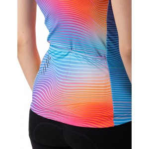 ALE ONDA LADY TOP Radtrikot Damen ärmellos rosa/blau