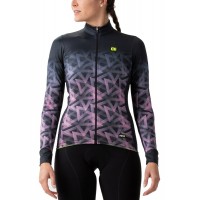 ALE PYRAMID Damen Winter Fahrradjacke schwarz/pink