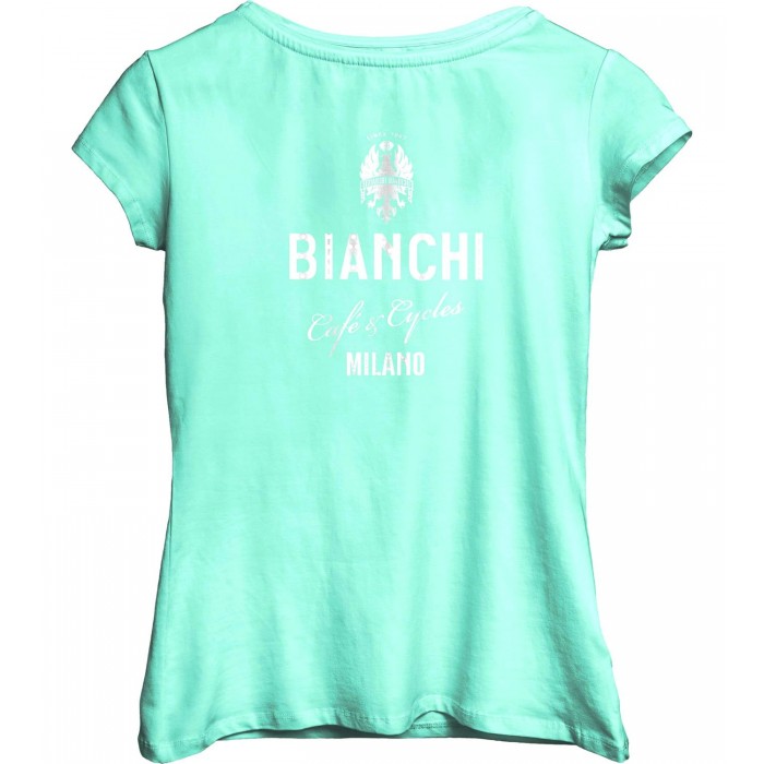 CAFE & CYCLES Damen T-Shirt celeste (C9622351-56-CK)