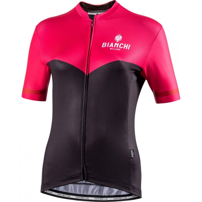 FLUMENDOSA Radtrikot Damen Kurzarm pink/schwarz (E20-4700) FLUMENDOSA Radtrikot Damen Kurzarm pink/schwarz (E20-4700)