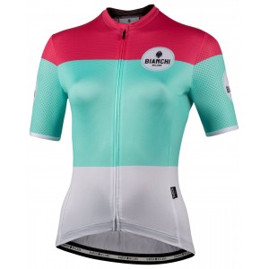 GORDONA Radtrikot Damen kurzarm weiß/celeste/pink (E21-4700) GORDONA Radtrikot Damen kurzarm weiß/celeste/pink (E21-4700)