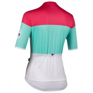 GORDONA Radtrikot Damen kurzarm weiß/celeste/pink (E21-4700) GORDONA Radtrikot Damen kurzarm weiß/celeste/pink (E21-4700)