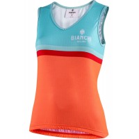 LISCIA Radtrikot Damen ärmellos orange/celeste (E20-4120)
