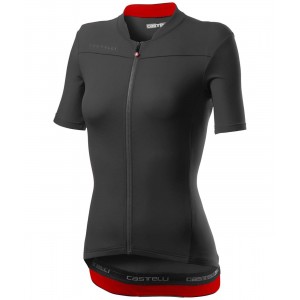 ANIMA 3-Radtrikot Damen kurzarm schwarz (light black/red)