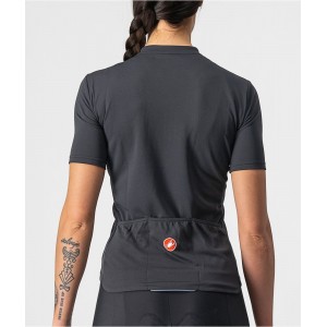 ANIMA 3-Radtrikot Damen kurzarm schwarz (light black/red)