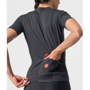 ANIMA 3-Radtrikot Damen kurzarm schwarz (light black/red)