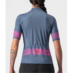 FENICE Radtrikot Damen kurzarm blau (light steel blue)
