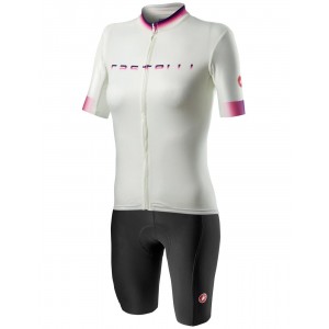 Damen Radsport-Set (Radtrikot GRADIENT+Radhose VELOCISSIMA 2) weiß/schwarz Damen Radsport-Set (Radtrikot GRADIENT+Radhose VELOCISSIMA 2) weiß/schwarz