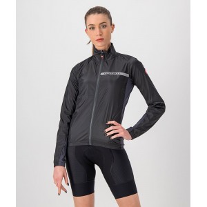 SQUADRA STRETCH W JACKET-Damen Fahrrad Windjacke schwarz