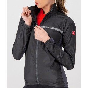 SQUADRA STRETCH W JACKET-Damen Fahrrad Windjacke schwarz