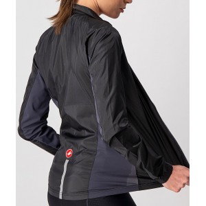 SQUADRA STRETCH W JACKET-Damen Fahrrad Windjacke schwarz