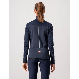 TRANSITION W JACKET-Damen Fahrrad Winterjacke blau/bronze