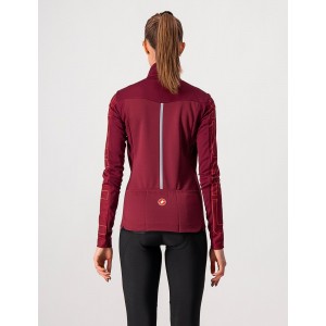 TRANSITION W JACKET-Damen Fahrrad Winterjacke bordeaux