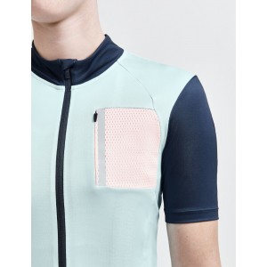 ADV HMC Offroad Radtrikot Damen kurzarm hellblau/rosé (1911219,mineral/powder)