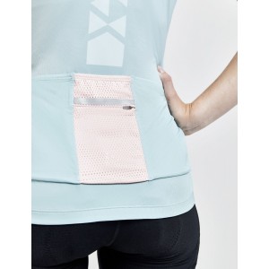 ADV HMC Offroad Radtrikot Damen kurzarm hellblau/rosé (1911219,mineral/powder)