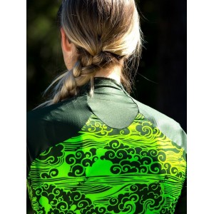 BEIJING 2008 Radtrikot Damen kurzarm grün (E21-4449)