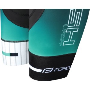 DASH LADY Radhose Damen kurz schwarz/türkis (900240)