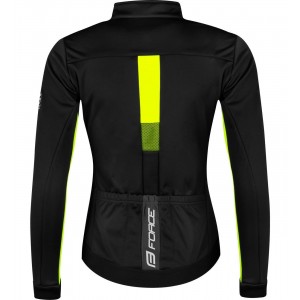 FROST Softshell Damen Fahrradjacke schwarz/neongelb (899915)