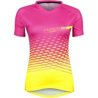 MTB ANGLE Radtrikot Damen kurzarm pink/neongelb (9001531)