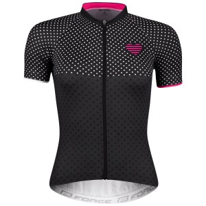 POINTS Radtrikot Damen kurzarm schwarz/pink (9001320)