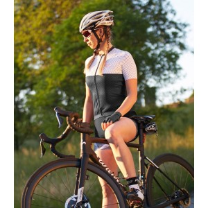 POINTS Radtrikot Damen kurzarm schwarz/weiß (9001319)