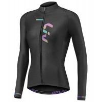 Liv Race Day Radtrikot Damen langarm schwarz