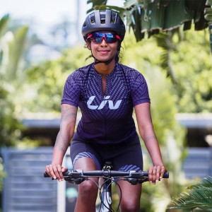 Liv BELIV Radtrikot Damen langarm lila