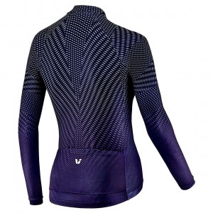 Liv BELIV Radtrikot Damen langarm lila