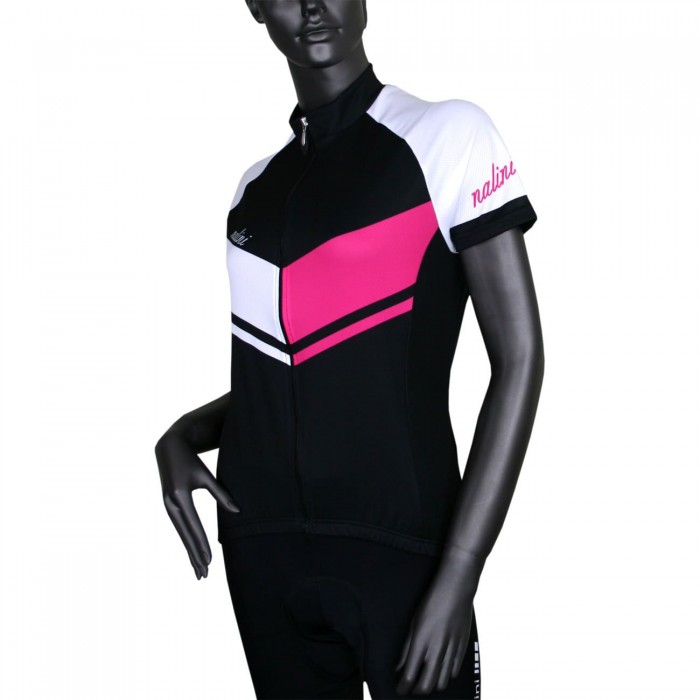 Fabulosa Lady Jersey Radtrikot Damen kurzarm schwarz/pink (E23-5700) Fabulosa Lady Jersey Radtrikot Damen kurzarm schwarz/pink (E23-5700)