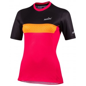 MTB Lady Shirt Radtrikot Damen kurzarm pink/schwarz (E22-4700)
