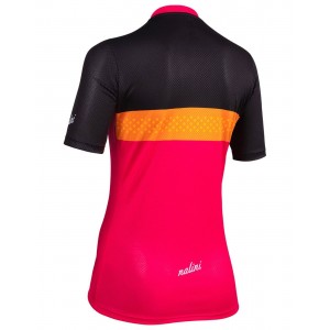 MTB Lady Shirt Radtrikot Damen kurzarm pink/schwarz (E22-4700)