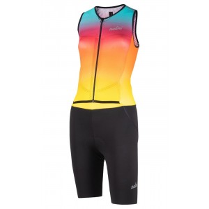 New Lady Ergo Zeitfahranzug Damen schwarz/mehrfarbig (E22-4000)