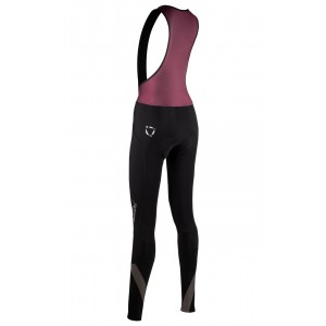 Road Wr Lady Bib Tight Trägerhose Damen lang schwarz (I21-4000)