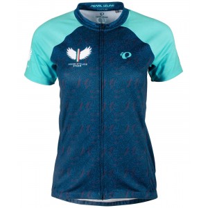 CLASSIC Stilfser Joch Radtrikot Damen kurzarm blau