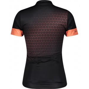 Gravel Contessa Sign. Radtrikot Damen kurzarm schwarz/orange (280170)