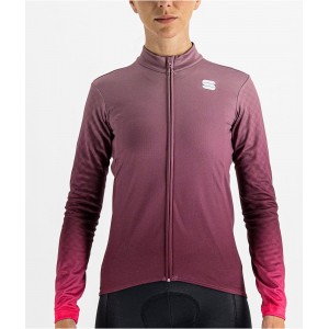 ROCKET W THERMAL JERSEY Damen Radtrikot langarm lila (mauve)