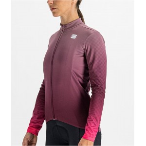 ROCKET W THERMAL JERSEY Damen Radtrikot langarm lila (mauve)