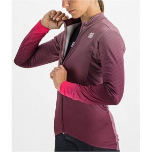ROCKET W THERMAL JERSEY Damen Radtrikot langarm lila (mauve)