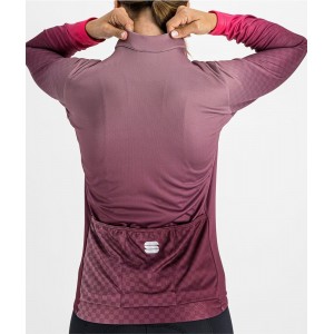 ROCKET W THERMAL JERSEY Damen Radtrikot langarm lila (mauve)