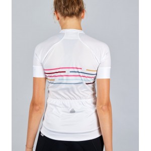 VELODROM Radtrikot Damen kurzarm weiß